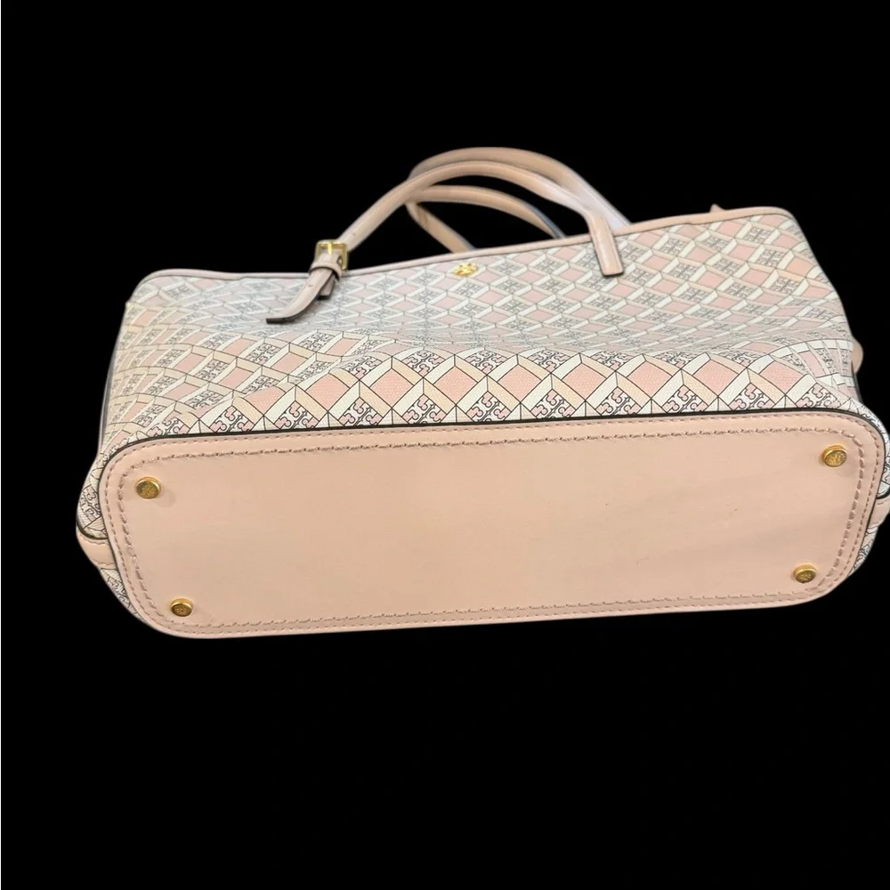 Tory Burch Pink Geo logo mini zip purse - Picture 3 of 7